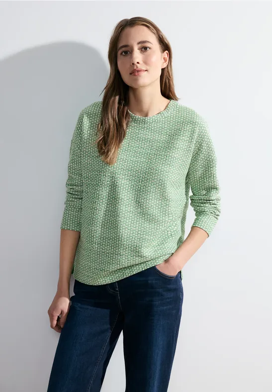 CECIL T-shirt en bouclé 